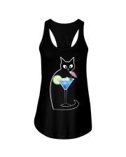 BLUE LAGOON COCKTAIL CAT Ladies Flowy Tank thumbnail