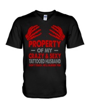 DON'T TOUCH V-Neck T-Shirt thumbnail