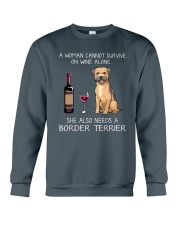 She Also Needs A Border Terrier Crewneck Sweatshirt thumbnail