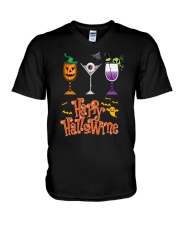 HAPPY HALOWINE V-Neck T-Shirt thumbnail