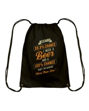 I NEED A BEER Drawstring Bag tile