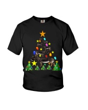 Merry Christmas with Donkeys Youth T-Shirt thumbnail