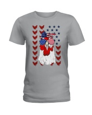 Flag--kute-chicken Ladies T-Shirt tile