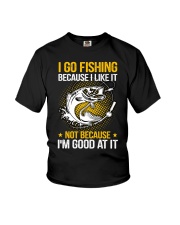 I GO FISHING Youth T-Shirt tile