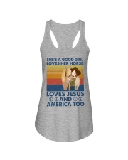 She's-a-good-girl-horse Ladies Flowy Tank tile