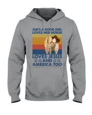 She's-a-good-girl-horse Hooded Sweatshirt tile