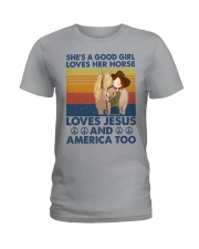 She's-a-good-girl-horse Ladies T-Shirt tile