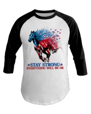 Stay strong Baseball Tee tile