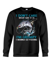 I don't care Crewneck Sweatshirt tile
