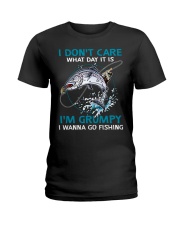 I don't care Ladies T-Shirt tile
