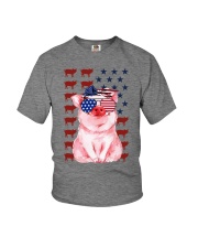 Flag- kute pig Youth T-Shirt tile
