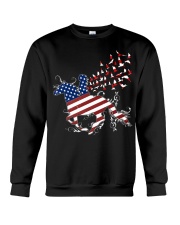 Horse flag USA Crewneck Sweatshirt tile