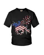 Horse flag USA Youth T-Shirt tile