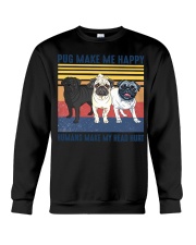 Pug Make Me Crewneck Sweatshirt tile