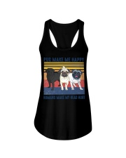 Pug Make Me Ladies Flowy Tank tile