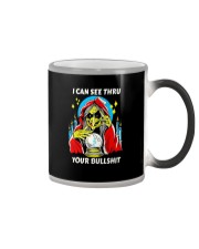 i can see thru your bullshit Color Changing Mug tile