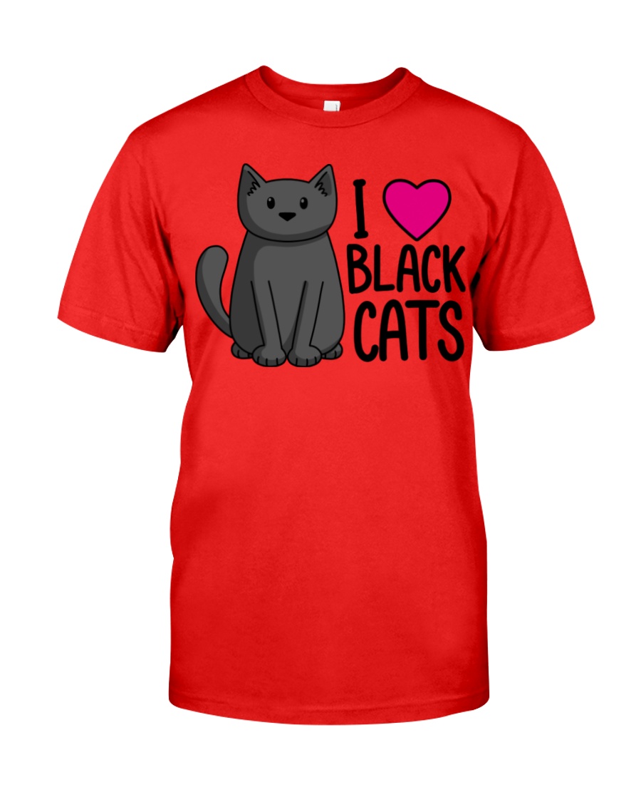 Cats T-ShirtI Love Black Cats T-Shirt Classic T-Shirt