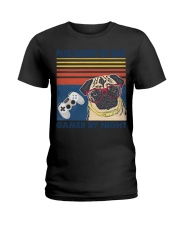 Pug Daddy By Day Vintage Fathers Day T-ShirtPug Da Ladies T-Shirt tile