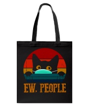 Black Cat Mask Vintage Tote Bag tile
