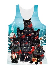Black Cat Pine X-mas 0609 All-over Unisex Tank front