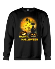 Cat and Owl Halloween Crewneck Sweatshirt front