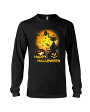 Cat and Owl Halloween Long Sleeve Tee thumbnail