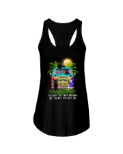Black cat dreamer Ladies Flowy Tank thumbnail