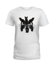 Black Cat Dreaming 3007 Ladies T-Shirt thumbnail