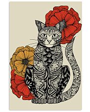 Cat Flowers Pattern Poster 0501 11x17 Poster front
