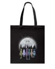 Cat Watching Moon 1309 Tote Bag thumbnail