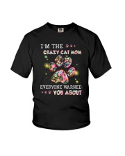 Crazy Cat Mom Youth T-Shirt thumbnail