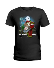 Cat and Santa mail Ladies T-Shirt thumbnail