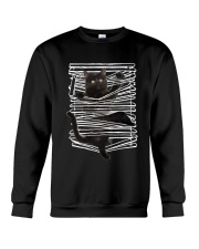 Black Cat And Window Blinds Crewneck Sweatshirt thumbnail
