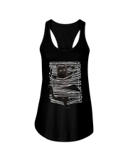 Black Cat And Window Blinds Ladies Flowy Tank thumbnail