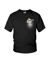 Cute Cat Pocket Youth T-Shirt thumbnail