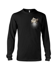 Cute Cat Pocket Long Sleeve Tee thumbnail
