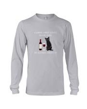 Black Cat and Wine Long Sleeve Tee thumbnail