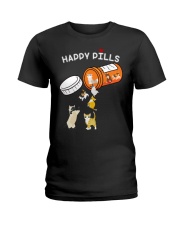 Cat Happy Pills Ladies T-Shirt thumbnail