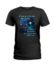 Black cat sky Ladies T-Shirt thumbnail