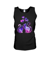 Cat couple Galaxy Unisex Tank thumbnail