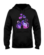 Cat couple Galaxy Hooded Sweatshirt thumbnail