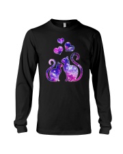 Cat couple Galaxy Long Sleeve Tee thumbnail