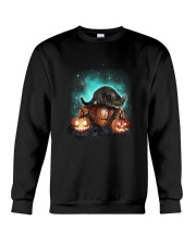 Cat light and pumpkin Crewneck Sweatshirt thumbnail