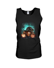 Cat light and pumpkin Unisex Tank thumbnail