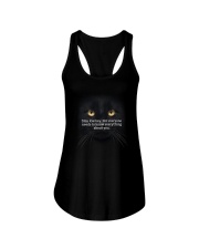 Black Cat Stay low key 1311 Ladies Flowy Tank thumbnail