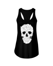 Sketchy Cat Skull Ladies Flowy Tank thumbnail