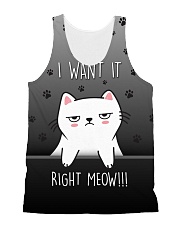 Right Meow 2206 All-over Unisex Tank front