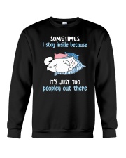Cat stay inside Crewneck Sweatshirt thumbnail