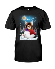 Maine Coon Snowman 0612 Classic T-Shirt thumbnail