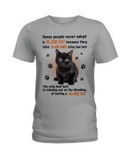 Lucky Have A Black Cat Ladies T-Shirt thumbnail